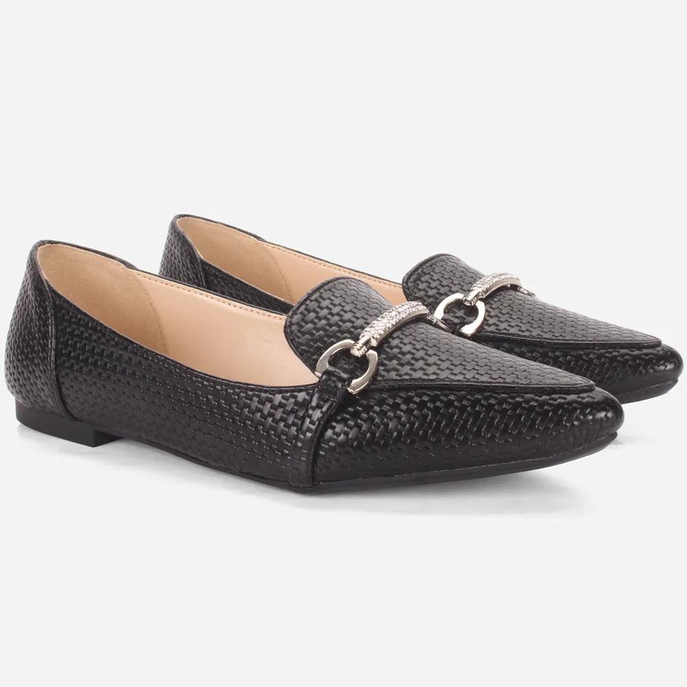 Women's "IRA" Pointed Toe Slip On Flat Pumps