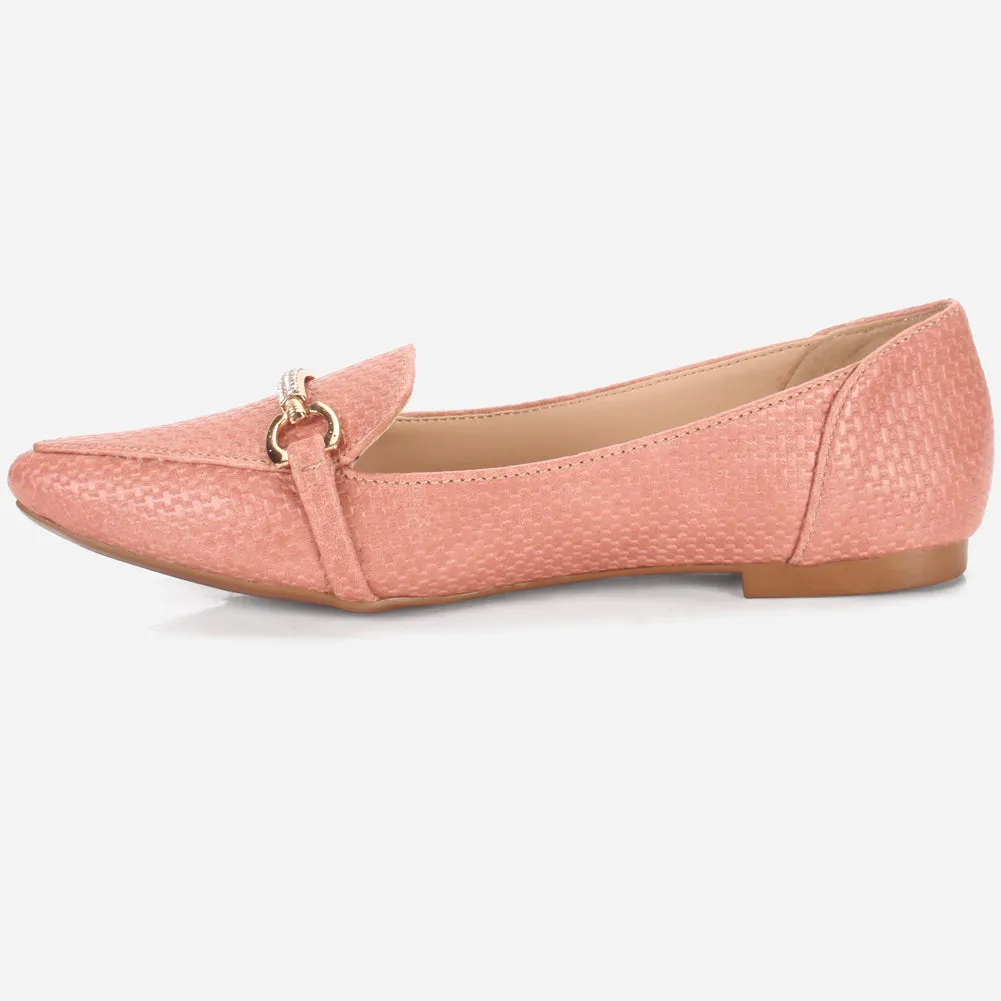 Women's "IRA" Pointed Toe Slip On Flat Pumps