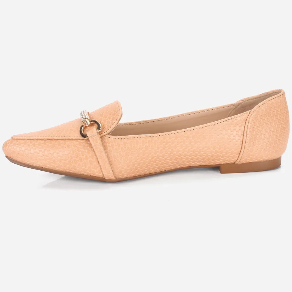 Women's "IRA" Pointed Toe Slip On Flat Pumps