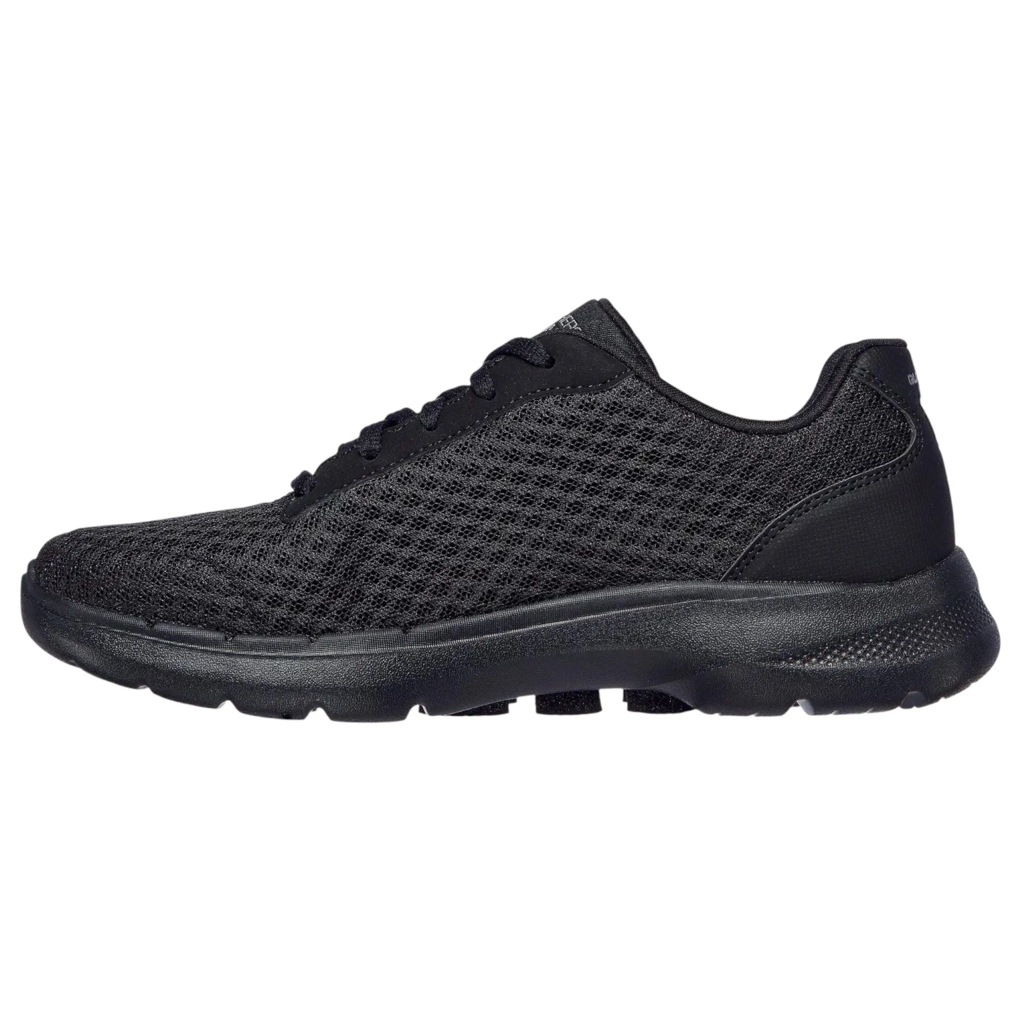 Womens Skechers Go Walk 6 - Iconic Vision Black/Black Walking Shoes