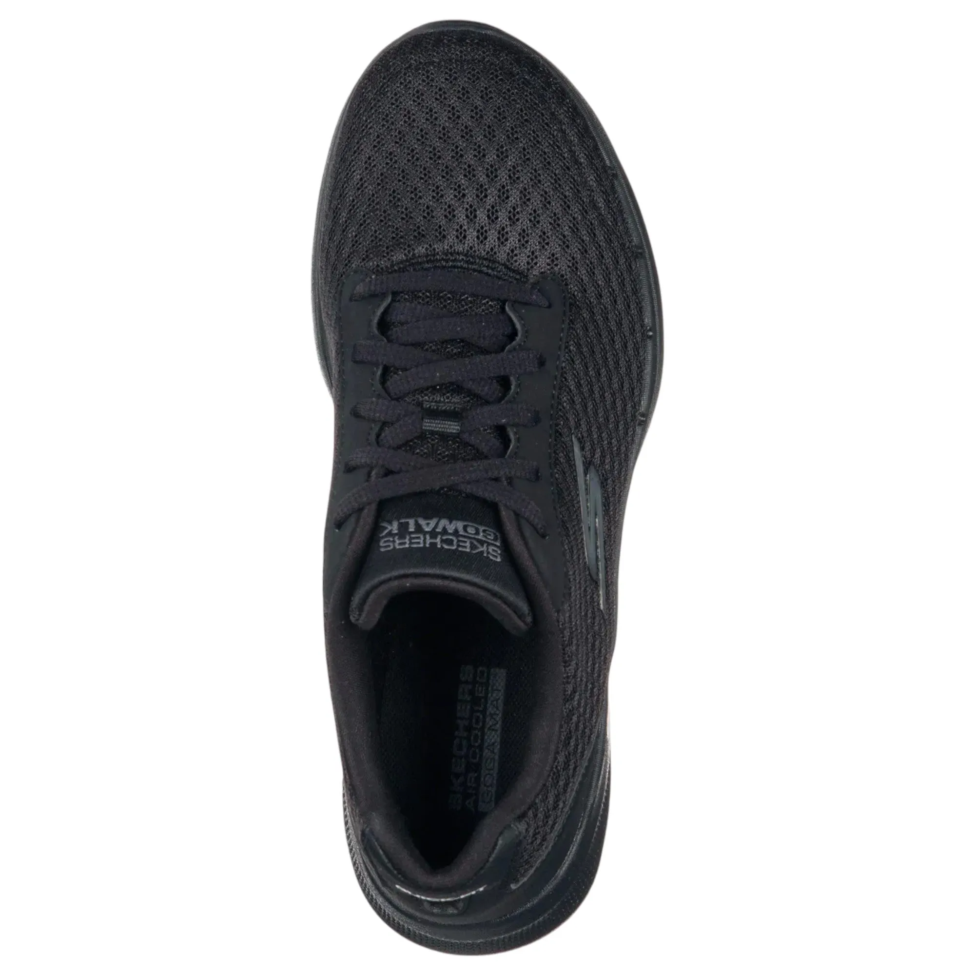 Womens Skechers Go Walk 6 - Iconic Vision Black/Black Walking Shoes