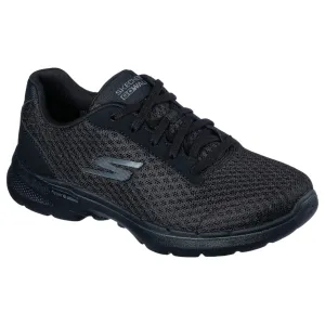 Womens Skechers Go Walk 6 - Iconic Vision Black/Black Walking Shoes
