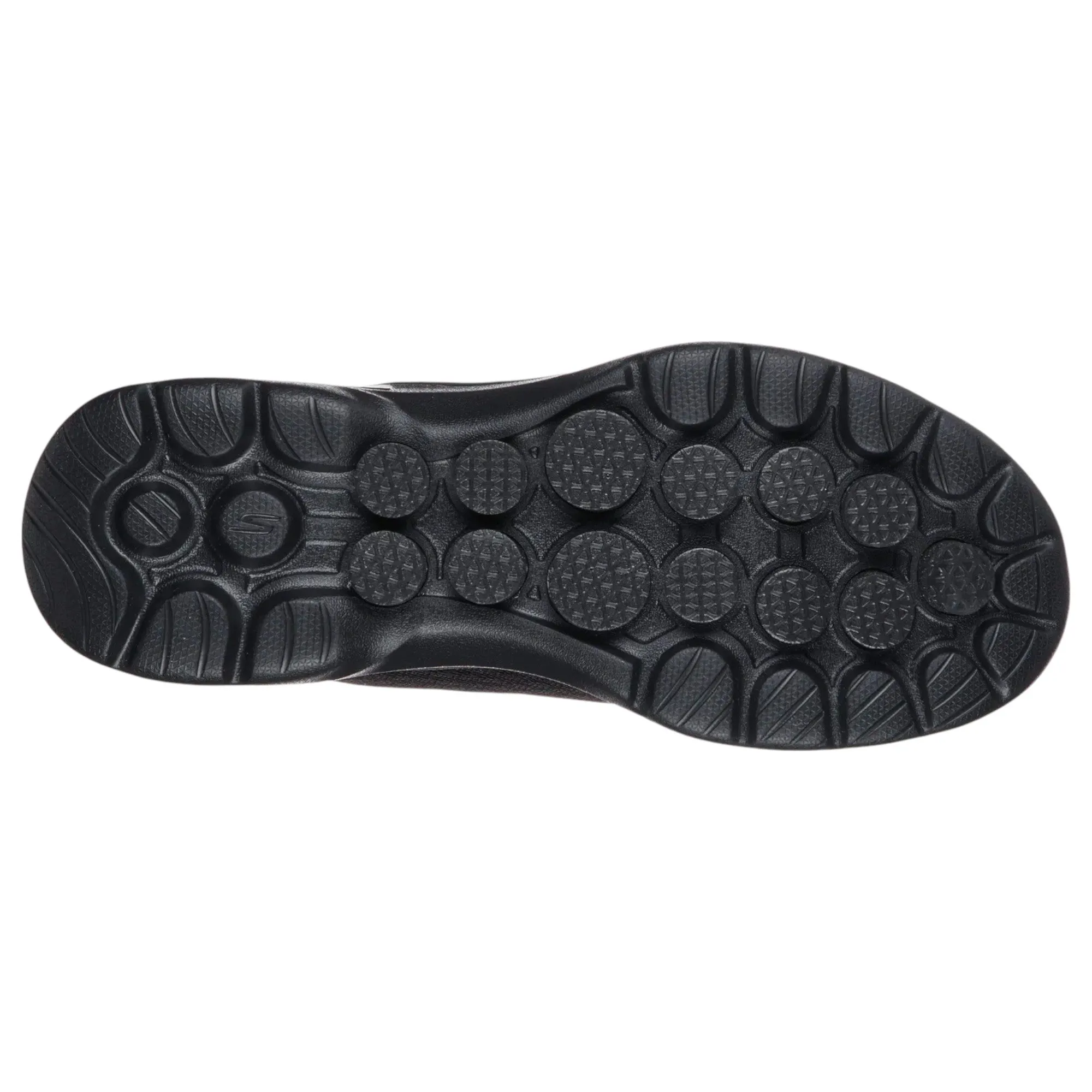 Womens Skechers Go Walk 6 - Iconic Vision Black/Black Walking Shoes