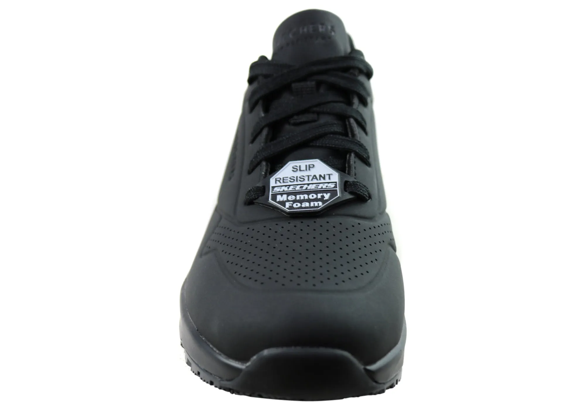 Womens Skechers Relaxed Fit Uno Slip Resistant Comfortable Work Shoes