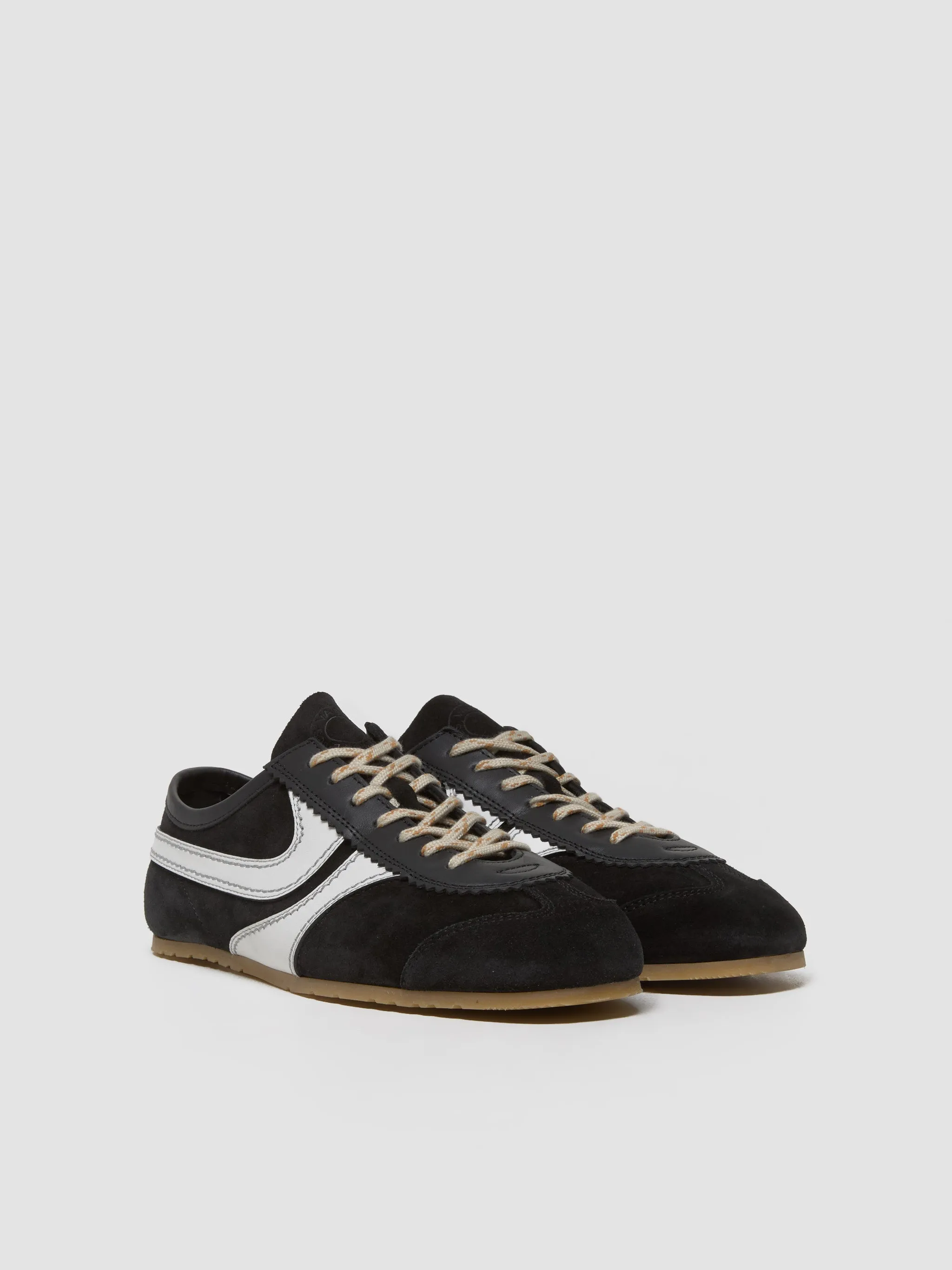 Women's Suede Sneaker in Black