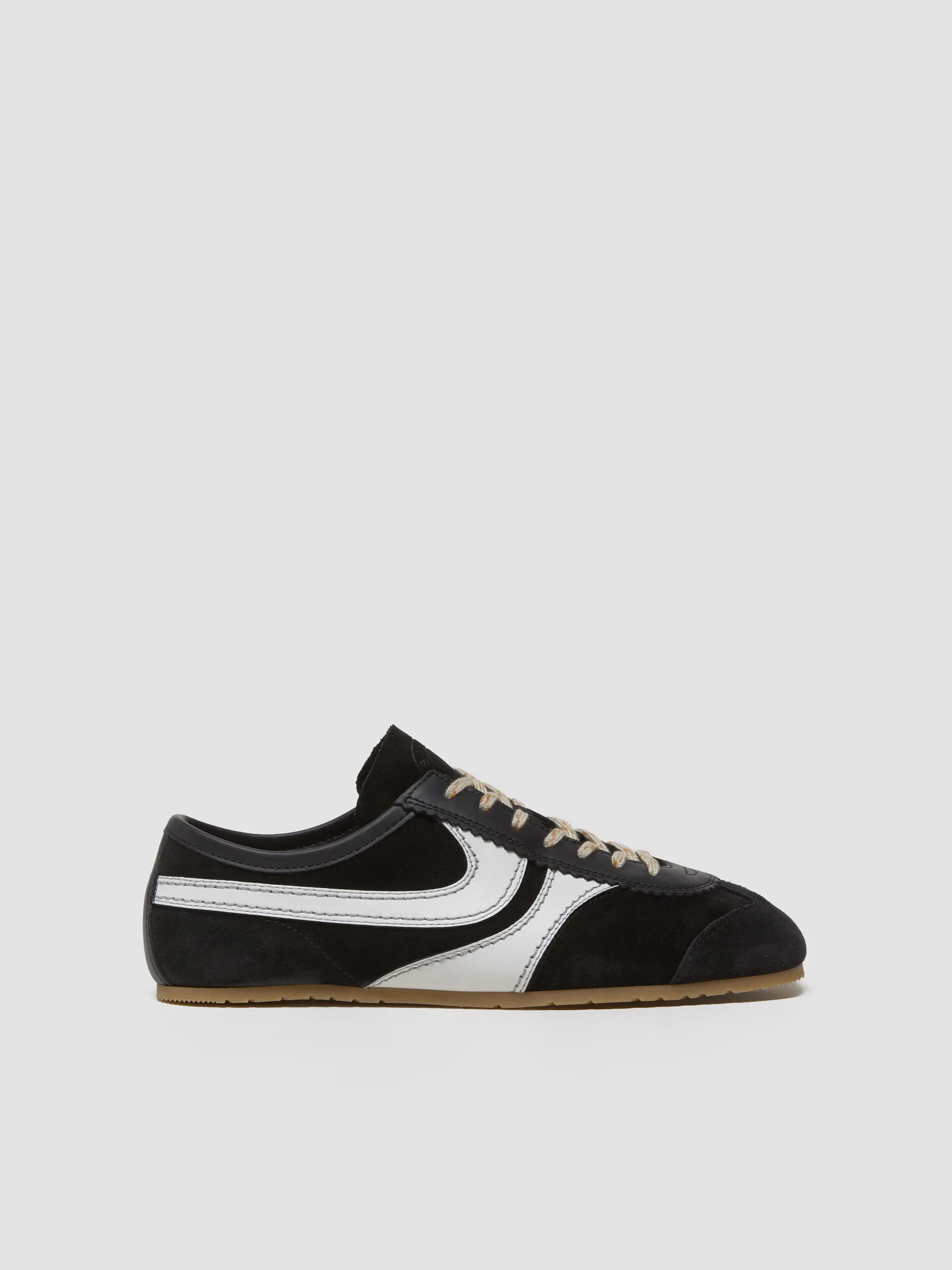 Women's Suede Sneaker in Black