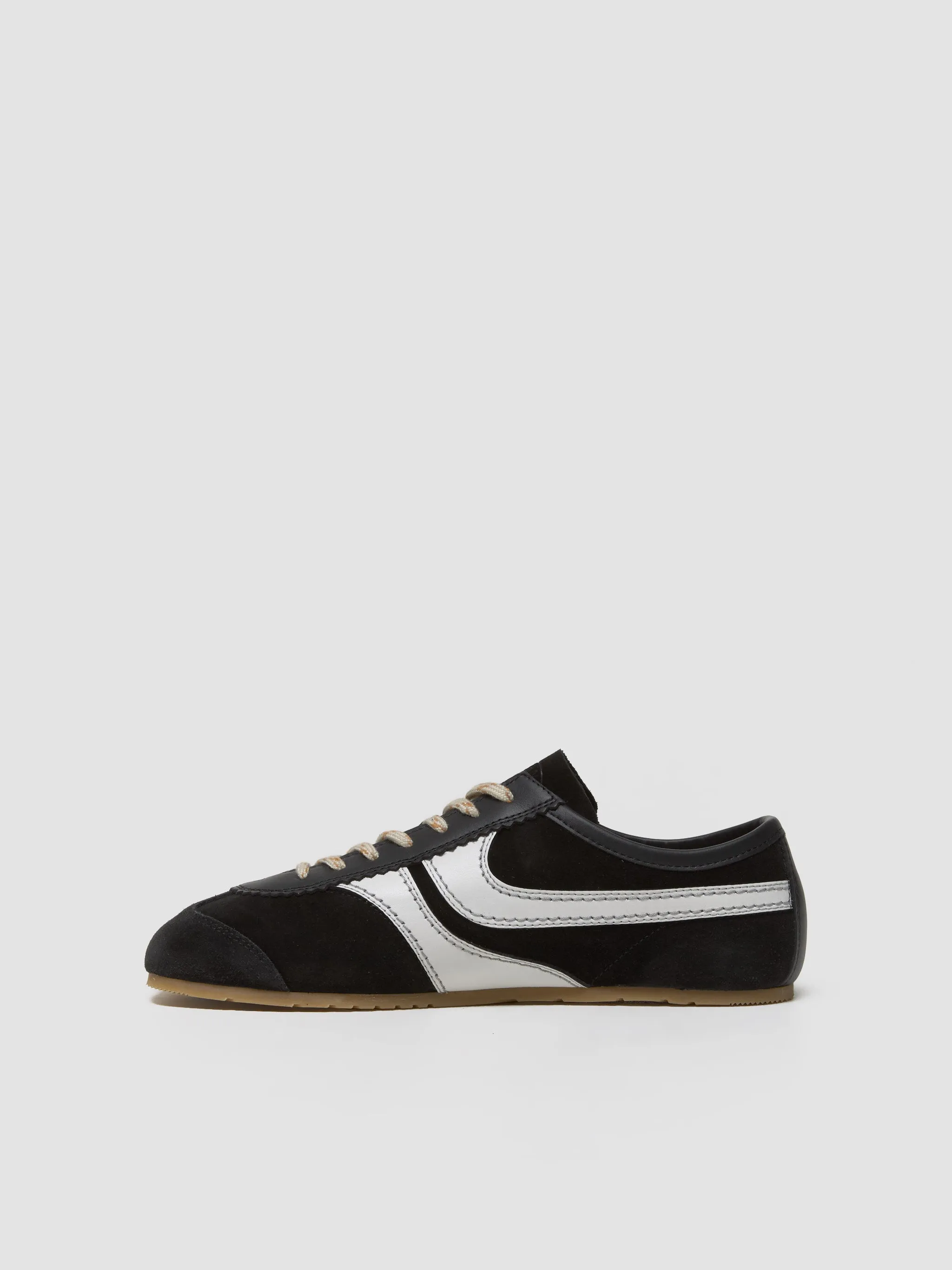 Women's Suede Sneaker in Black