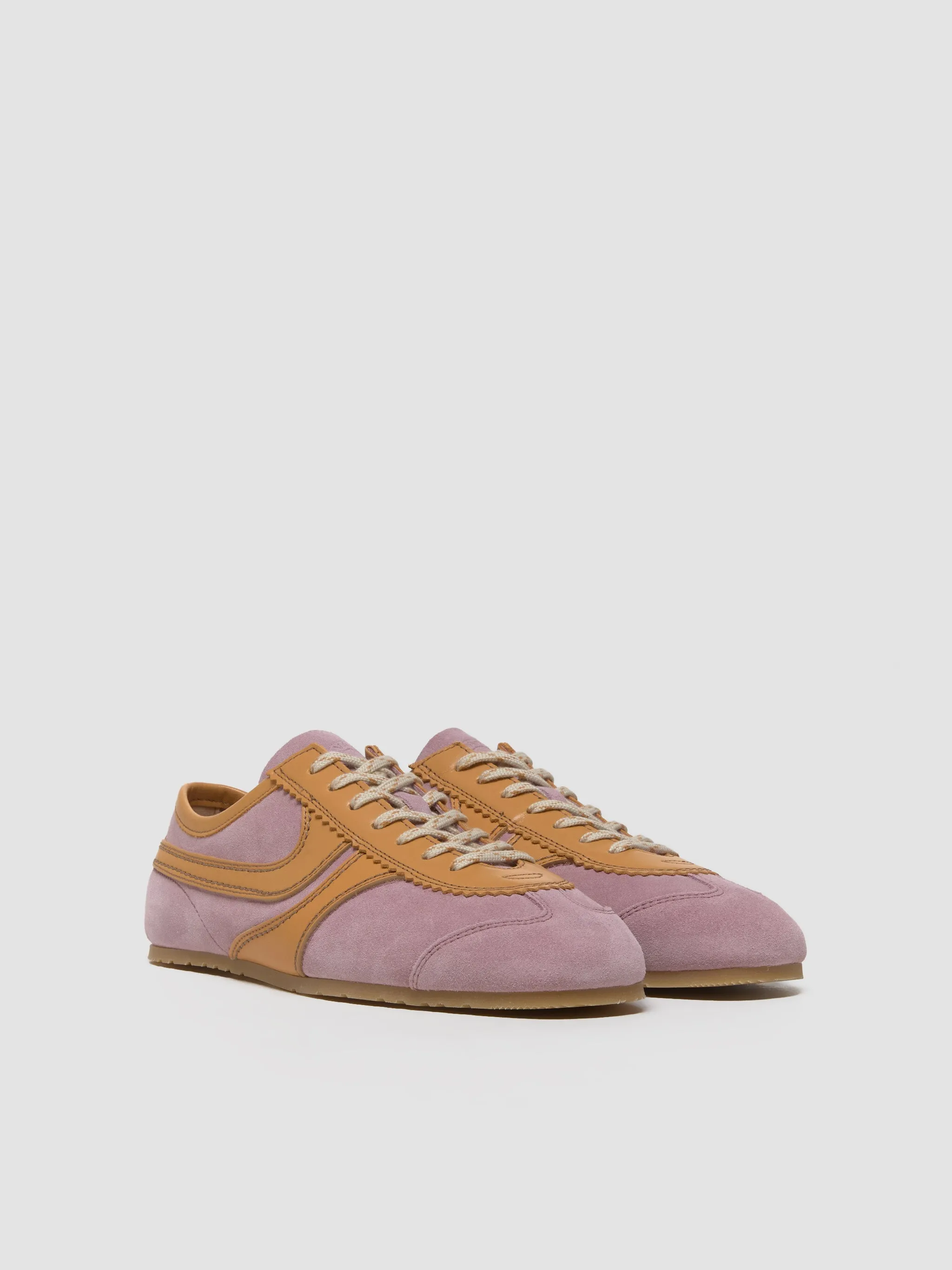 Women's Suede Sneaker in Blush