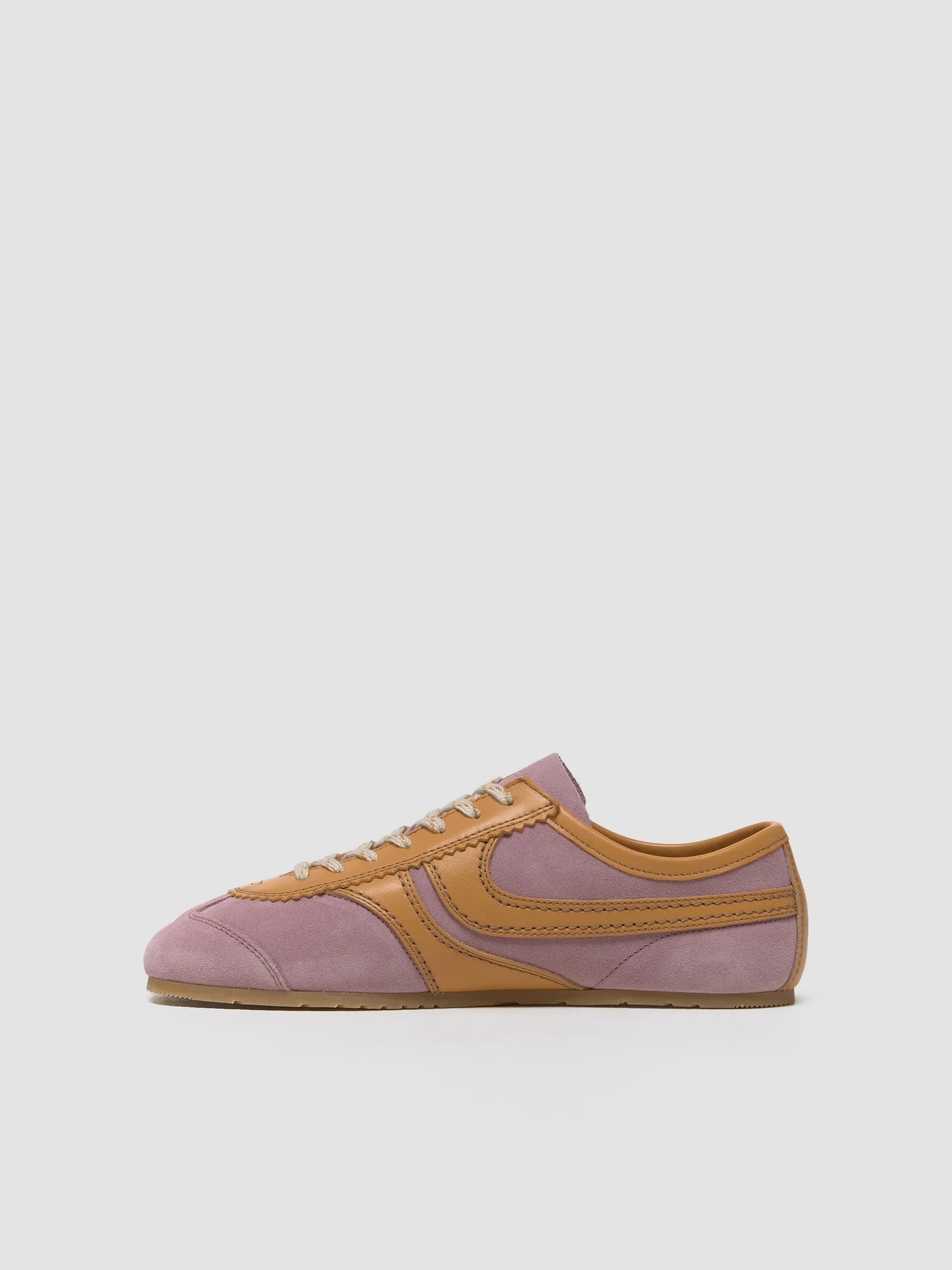 Women's Suede Sneaker in Blush