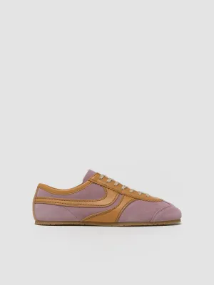 Women's Suede Sneaker in Blush