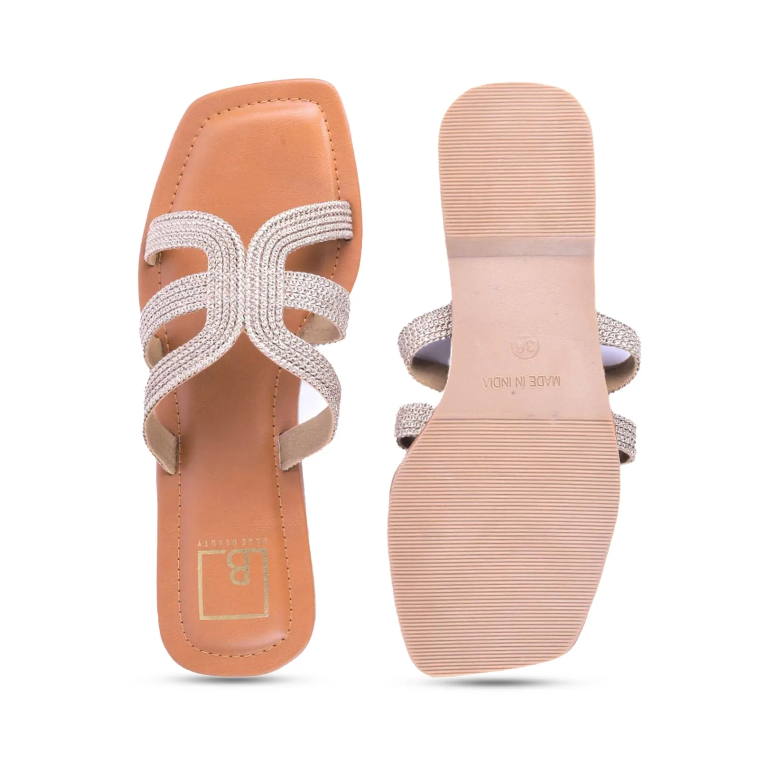 Woven Strap Slip-On Flat