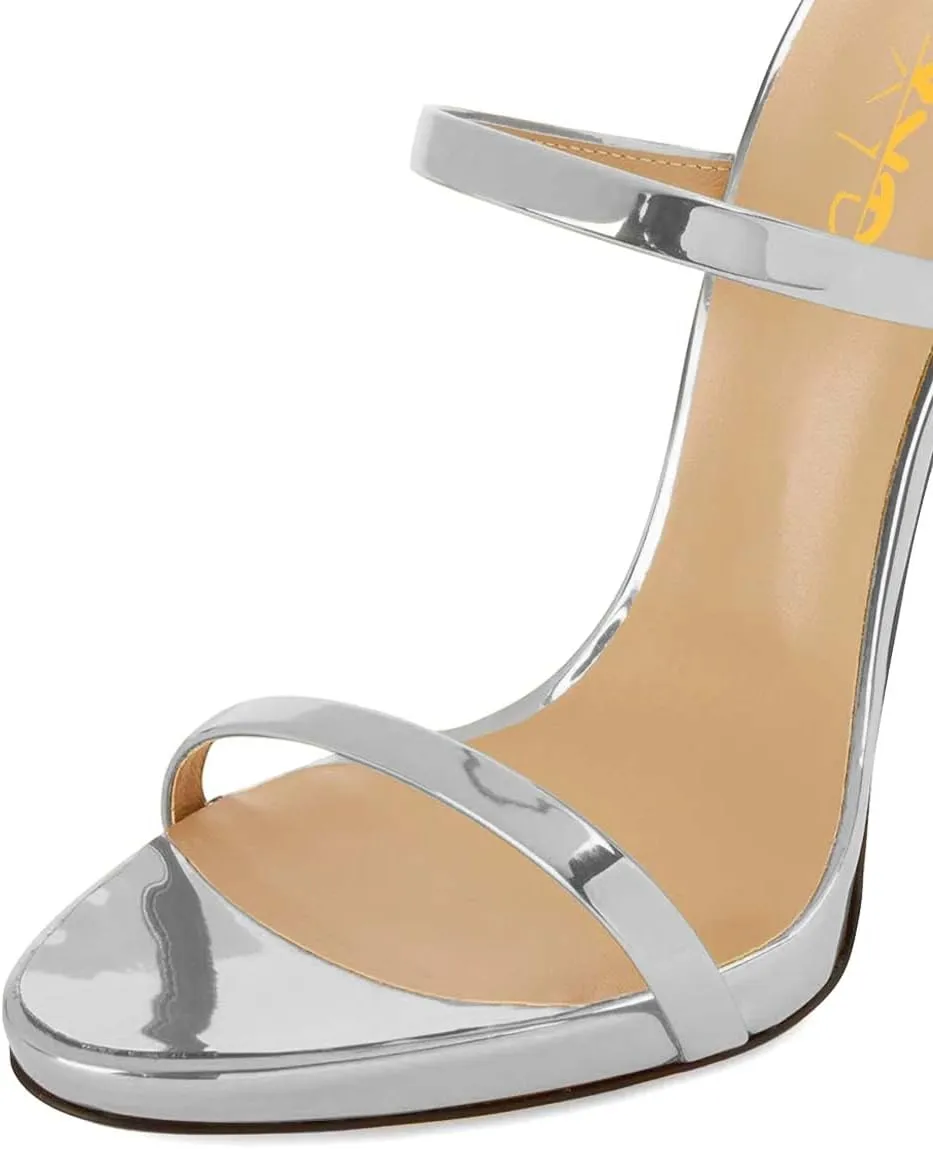 XYD Women Double Straps Slides Sandals Open Toe Golden Block Heel Platform Backless Mules Pumps for Lady Party Evening