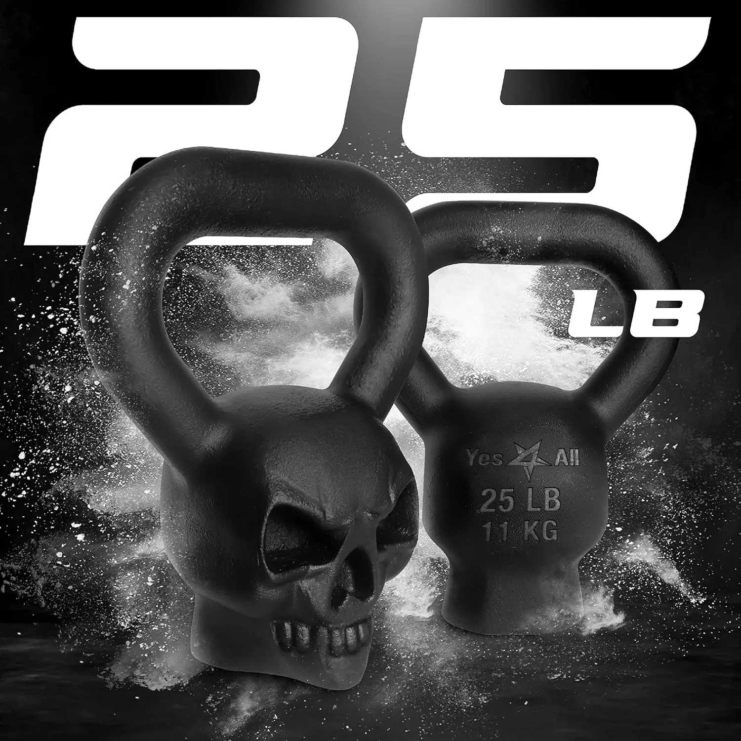 Yes4All Kettlebell Special Shape, Upgraded &Multifunctional for Advanced Training, Solid Cast Iron Powder Coated, Anti Slip Handle Strength Training Equipment